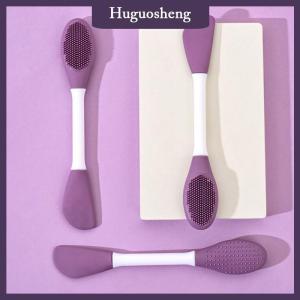 [huguosheng] Double Head Silicone Facial Mask Brush Facial Massage Cleaning Brushs DIY Mud Film Scraper Facial Care Tool Dropshiping