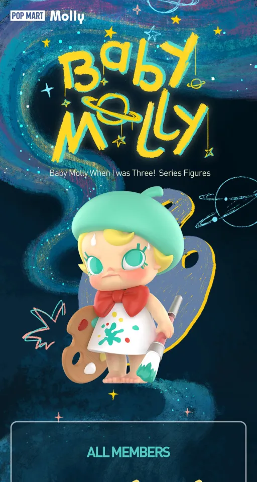 POP MART Baby Molly When I Was Three Series Action Figures Blind