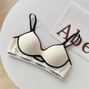 CS สปอร์ตบราสาวฮอตอเมริกันสำหรับผู้หญิงหน้าอกเล็ก ดันทรง ใส่สบาย กลวง บาง ระบายอากาศได้ดี ชุดชั้นในตัวอักษรตัดกัน LNY84 Sport ออกกำลังกาย เสื้อใน