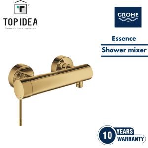 GROHE Essence Exposed Shower Mixer | Gold | Brass | Solid | GROHE SilkMove | *10-year warranty | 33636GL1
