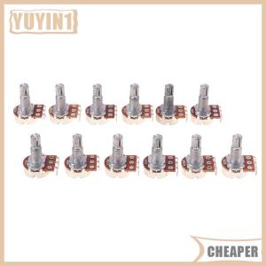 [COD] EHBqna SPORTS A500K B500K A250K B250K A50K B50K A25K B25K Potentiometer Splined Small Pot Electric Guitar Bass Effect Amp Tone Volume18mm Shaft Parts