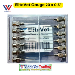 1 dozen EliteVet Stainless Veterinary Needles for pigs gauge 12 syringe needle gauge 22 syringe needle gauge 18 needle
