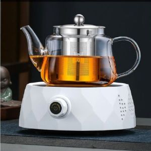 Ấm bình pha trà thủy tinh chịu nhiệt có lõi lọc inox cao cấp