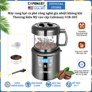 Máy rang hạt cà phê công nghệ gia nhiệt không khí chuyên nghiệp Cafemasy CCR-305 công suất 1400W - Bảo Hành 12 Tháng
