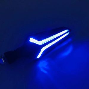 moto ไฟเลี้ยว มอเตอร์ไซค์ 2 สี หรี่วิ่ง3วิ หยุดแช่  สีน้ำเงิน/เหลือง ขาว/เหลือง แดง/เหลือง ขาย 1 คู่ แบบวิ่ง 2 สี มีให้ แบบใหม่ Motorcycle HJG-0834