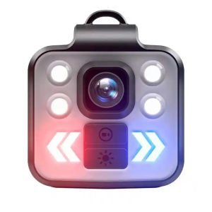 RUILO Kamera Olahraga Luar Ruangan Kecil Mini Portabel Dengan Senter LED Klip Belakang 1080P HD Battery 1000 mAh R-101 - 7CCC0CBK