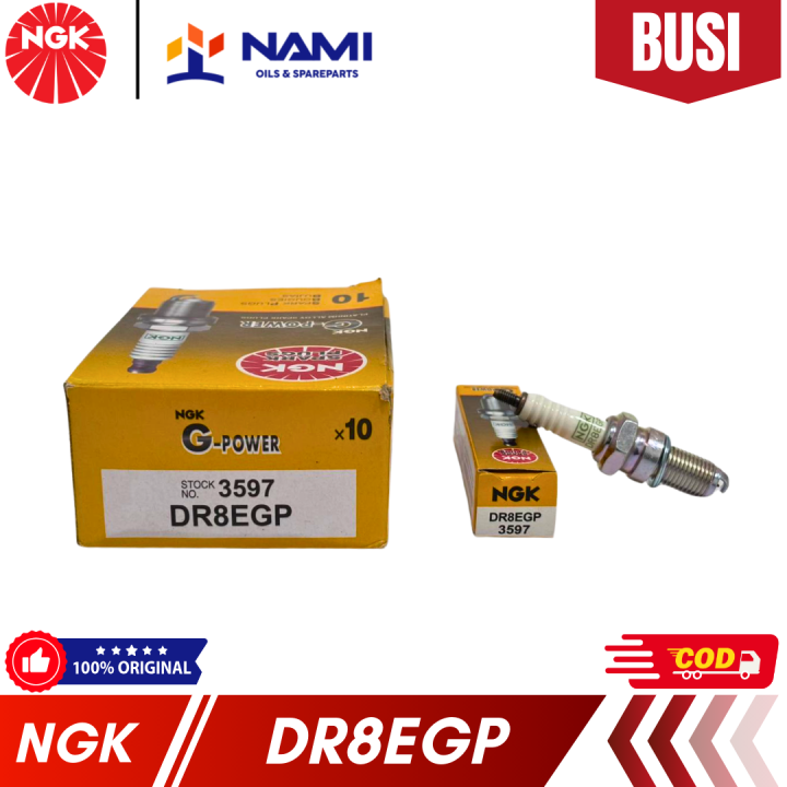 GROSIR *NGK DR8EGP / DR 8 EGP (G-POWER)* Busi motor – Original | Lazada ...