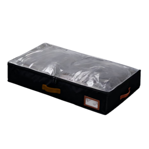 GREENSINDOOR Under Bed Storage Box Dust Proof Clothes Storage Bag With Partitions And Transparent Lid Bedroom Sundries Storage Box床底收纳袋