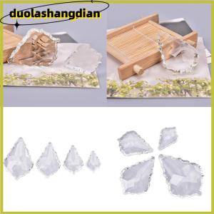 [Duola] 1PC CLEAR โคมระย้ากระจกคริสตัลโคมไฟชิ้นส่วนปริซึมแขวนหยดจี้