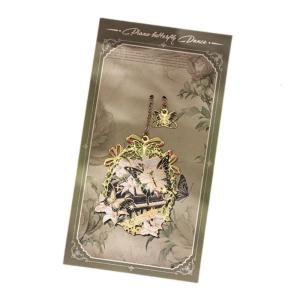 ที่คั่นหนังสือผีเสื้อกลวงพร้อมจี้โลหะมาร์คเกอร์คั่นหน้าหนังสือที่คั่นหนังสือบุ๊คมาร์คย้อนยุคมีสไตล์