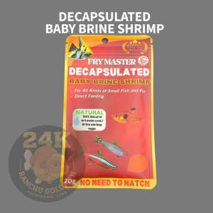 FRY MASTER DECAPSULATED BBS BABY BRINE SHRIMP  READY-TO-FEED FISH FOOD FOR SMALL FRY AND AQUATIC PETS