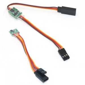 PENGQ 3.6V~24V Electronic Futaba Aeroplane Supplies for JR Futaba Plane V-tail for Rc Servo Reverse Steering Gear Reverse The Signal Signal Inverter Servo Signal Reverser