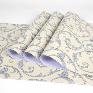 Wallpaper Stiker Wallsticker Dinding Rumah Kamar Tidur Ruang Tamu Motif Batik Salur Bunga Ukir