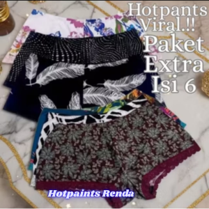 PAKET XTRA HEMAT ISI 6PCS Celana Dalam Wanita Hotpants Boxer Super Jumbo CD-Jupe Nyaman & Lembut