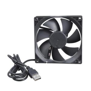 Low Noise 5V USB Cooling Fan 90mm High Airflow 16.5 CFM for PC Case Networking Storage Device
