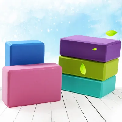 Fitlab Soft EVA Yoga Block Fitness Sports Gym Exercise Indoor High Density Foam Yoga Brick Cushion Pilates Stretching Yoga Rectangular Cuboid Block Yoga Assistant - 7274