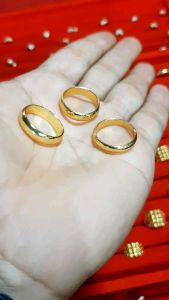 Cincin belah rotan aksesoris tempahan tukang lapis emas24k