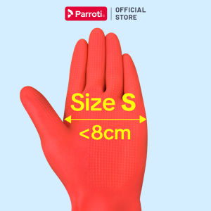 Găng Tay Cao Su Siêu Dai Vệ Sinh Nhà Cửa Toillet Rửa Chén Bát Có Lót Nhung 45cm An ToànGiữ Ấm - Parroti Flexy FY45