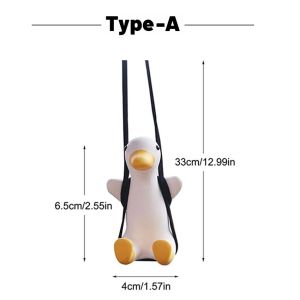 Gantungan Mobil Spion Tengah Hiasan Car Swing Duck Lucu Car Auto Rearview Mirror Ornaments Gantungan Mobil Hiasan