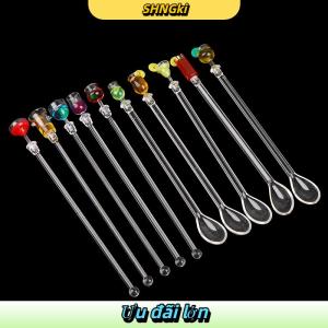 SHNGki Cocktail khuấy uống trộn thanh Set Acrylic Cocktail Mixer Máy xay sinh tố thanh Nguồn cung cấp Swizzle khuấy