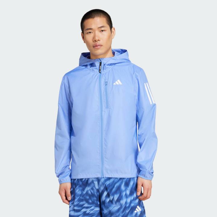 adidas Running Own The Run Jacket Men Blue JX2249 Lazada Indonesia