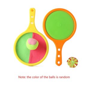 DISKAS Disc Paddle Toss and Catch Ball Set Tennis Style Fun Design Suction Cup Ball Family Toy Target Sensing Training Throwing Toy Ball Beach Games