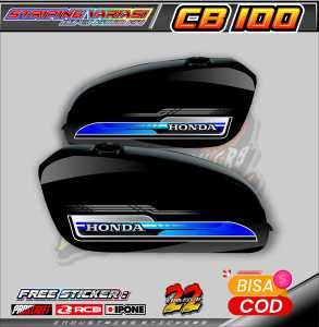 STRIPING VARIASI HONDA CB 100 / STICKER LIST MOTOR HONDA CB 100