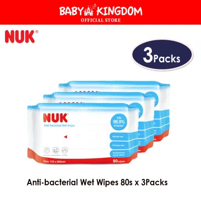 NUK Anti-bacterial Wet Wipes 80pcs (Promo)