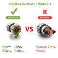 ONEVAN 1800N.M Brushless Electric Impact Wrench 1/2 inch Cordless Wrench Driver Power Tool For Makita 18V Battery. 