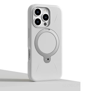 360 ° Rotatable Magnetic Metal Ring Stand Phone Case For iPhone 16 / 16 Pro For MagSafe Matte Kickstand Cover For iPhone 16 Pro Max Plus Military Grade Shockproof Bracket Casing