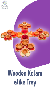 🎇Karthigai special offer😍 -Wooden Kolam alike Tray / 20s Agal Vilaku Slot Ready/ Rangoli Kolam