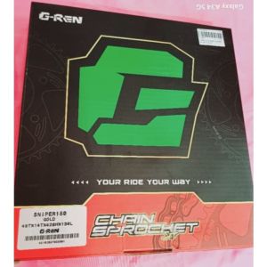 G-REN CHAINSET SNIPER 150 45T GOLD//RAIDER 150/FI 45T GOLD