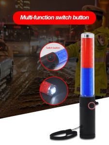 [Đèn Pin điều khiển giao thông Led] Đèn chỉ báo cảnh báo nhấp nháy điều khiển giao thông ligghig Đèn LED khẩn cấp 26cm/54C Đèn cầm tay an toàn có thể sạc lại 10000 lumens Đèn pin siêu sáng đèn pin chống thấm nước siêu sáng