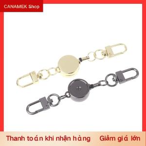 CS 21Mm Chống Trộm Kim Loại Dễ Dàng Để Kéo Khóa Dây Có Thể Thu Vào Móc Chìa Khóa Đàn Hồi Keychain Thể Thao Có Thể Thu Vào Vòng Chìa Khóa Y Tá Các Bộ Phận