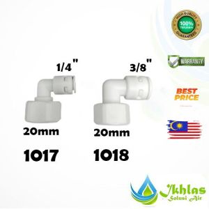 RO Water Fitting Elbow 1/4" 3/8" -20mm Famale/ Quick Connector