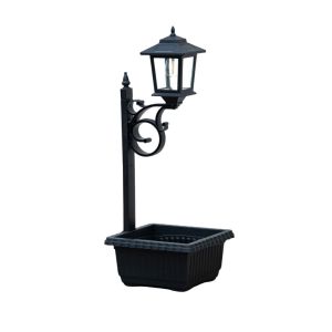 Naturuxa Solar Lamp Post Light With Flowerpot -Monocrystalline Panel (50% Higher Efficiency)12H+ Continuous Lighting IP65 Waterproof 3000K Warm White Non-Mosquito Attracting Tempered GlassGardenPathPatioDeckPorchPoolSunsetGlow