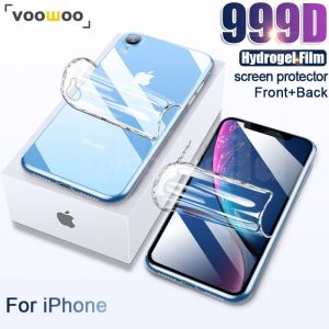 📱 Ready Stock【 Hydrogel Film 】📱 iPhone 12 11 Pro XS Max 12 Mini Hydrogel Film Full Cover Screen Protector for iPhone 6 7 8 6s Plus SE 2020 X XR Front and Back Protective Film
