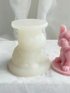 Pháp Chiến Đấu Con Chó Bánh sô cô la khuôn bánh kẹo mềm DIY Baking Hướng dẫn sử dụng khuôn lớp khuôn kẹo mềm Silicone