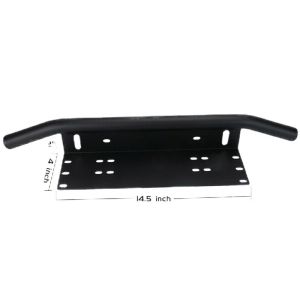 Car Number Plate Holder Offroad Plate Number Base Front Number Plate Bracket Frame Holder LED Light Bar Mount Bracket For Car Vehicle【Local delivery】