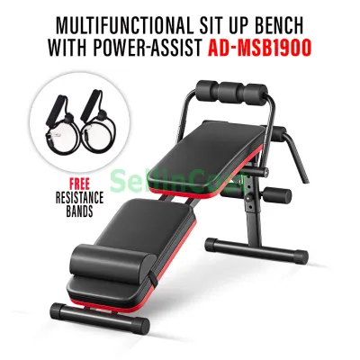 TOP SELLING SellinCost Sit Up Bench Chair Core Abdominal Fitness Gym Equipment Body Waist Exercise Strength Training Equipment Workout Dumbbell Bench Kerusi Exercise 1YR Warranty SUB MSB1900 坐式仰卧起坐凳