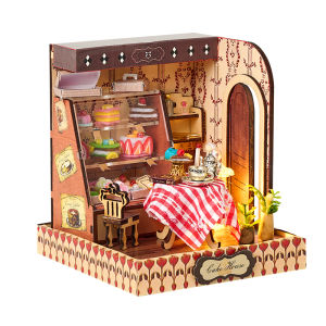 [Ready Stock] IIECREATE 3D DIY Wooden Miniature Dollhouse "Yumon Sweets" Time Corner Series K-078
