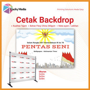 Cetak Backdrop Spanduk Banner Frontline Flexi China Olshop Jualan Seminar Custom 2x2