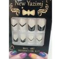 12 pcs New Yazimj Nail Art Decoration Kit With Free Glue. 