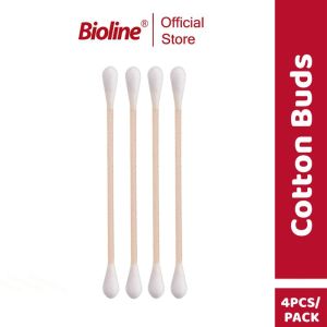 BIOLINE 4PCS / Pack Cotton Buds for Dogs and Cats Pet Woof Cotton Pet Ear Cleaning Buds