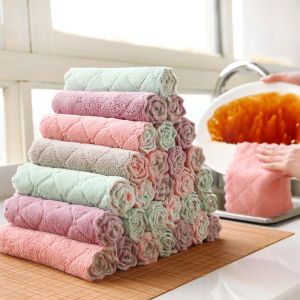 COSE Kitchen Cleaning Cloth Kitchen Towel Table Cloth Dishcloth Washcloth Kitchen Cloth Kain Lap Pinggan Kain Meja Dapur Kain Lap Meja Kain Lap Kereta Kain Cuci Washing Rag Water Absorbing Cloth Dish Towel