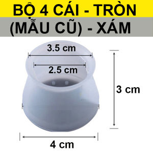 Combo 4 Miếng Lót Chân Bàn Ghế Bảo Vệ Sàn Nhà Nút Bọc Silicon