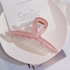 Korea Extra Large Hair Grab Hair Pins Acrylic Frosted Cross-Plate Hair Clip Shark Clips Hair Claw Clips Hairpin for Women Hair Accessories Suitable for A Lot of Hair
