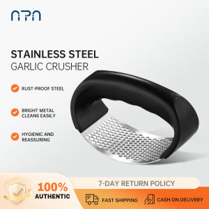 Nipiin Stainless Steel Garlic Press Rocker Professional Grade Garlic Mincer Crusher and Garlic Presser