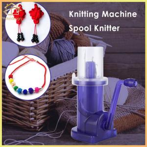Hand-Operated Weaver Knitting Tool Mini Sewing Knitting Mill Machine for DIY Bracelet Weave Spool Knitter Embellish