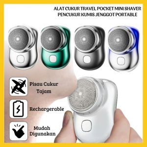 Alat Cukur Elektrik Travel Pocket MiniShaver Alat Pencukur Kumis Portable Cukuran Bulu Elektrik